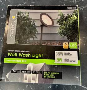 0688459 Portfolio Porfolio Landscape Wall Wash Light Bronze Finish Low-voltage Led 9w