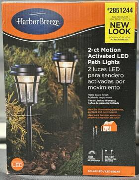 2851244 Portfolio 2851254 Motion Activated Path Solar Led Lights 2-pack 100 Lumens