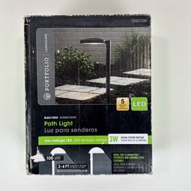 2851298 Portfolio Low Voltage Landscape Led Path Light In Black
