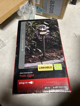 Zdl1123-led4.5k8030 Portfolio Landscape Pagoda Style Plug-in Led Path Light Textured Bronze Finish 2851297 Fs