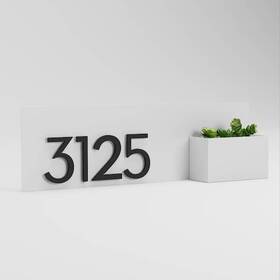 Post & Porch 850059529416 And Vista View Rectangle Address Planter