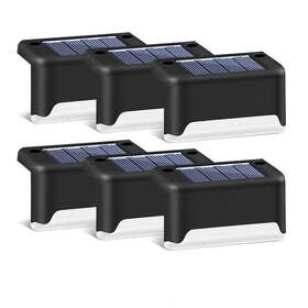 Power 732214423862 12-pack Outdoor Solar Led Deck Lights For Stairs Step Fence Pathway