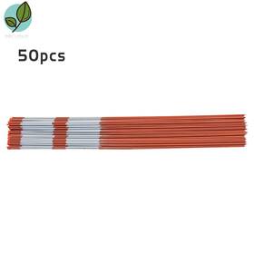 702520 Pplushe 50 Pack 6 Feet Reflective Markers 5/16 Inch For Protect Lawn Garden Walkway Lights