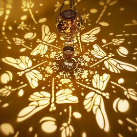 Hotairbollon-11 Profinella Dragonfly Decor Hot Air Balloon Solar Lantern Outdoor Hanging Garden Light