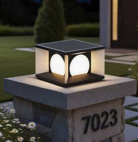 Ip65 Ptoug 5292159307276 Outdoor Post Cap Lights Waterproof Stainless Steel External 9.8 Inch 7.9
