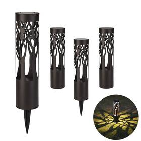 Pswy22004 Pumpsun 4pack Solar Pathway Lights Outdoor Landscape Lighting Dust To Dawn Lig