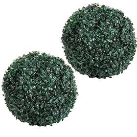 Pure Garden 196593412440 Set Of 2 Solar Led Faux Topiary Balls
