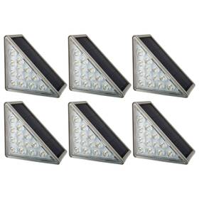 50-lg1520 Pure Garden Solar Step Lights For Outside 6-pack Led Stair Outdoor Waterproof