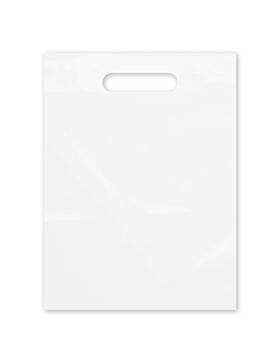 Purple Q Crafts 313114783746 Clear Plastic Bag With Handles 9 Inch X 12 Frosted Die Cut Pl