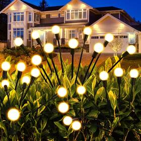Gd10 Qiziyardall 4 Pack Solar Garden Lights Outdoor 40 Leds Firefly Swaying