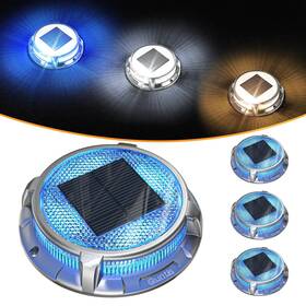 Le-pt-0225-4 Quntis Solar Deck Lights For Outside 3 Color Modes Powered Outdoor Ip