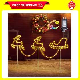 Qu-gm-0010-us Quntis Christmas Pathway Lights Outdoor Colorful Landscape Path Light