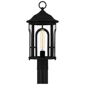 Brm9009mbk Quoizel Brm9009 Brampton 20 Inch Tall Outdoor Single Head Post Light - Black