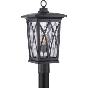 Gvr9010k Quoizel Open Box Grover Post Light Or Accessories Mystic Black
