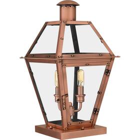 Ro9110ac Quoizel Ro9110 Rue De Royal 2 Light 19 Inch Tall Outdoor Pier Mount - Copper