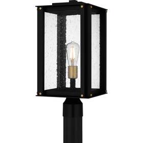 Rob9009mbk Quoizel Rob9009 Robbins 19 Inch Tall Outdoor Post Light - Black