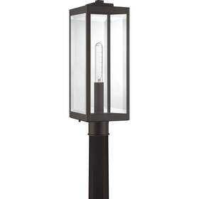 Wvr9007wt Quoizel Westover 1-light Outdoor Lantern In Western Bronze