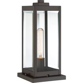 Wvr9106wt Quoizel Open Box Westover Post Light Or Accessories Western Bronze