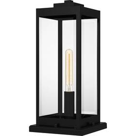 Wvr9107ek Quoizel Wvr9107 Westover 19 Inch Tall Outdoor Pier Mount Post Light - Black