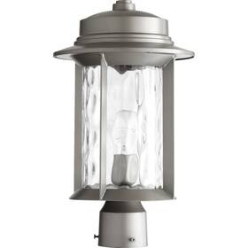 7248-9-3 Quorum International Charter 1 Light 17 Inch Graphite Post Lantern