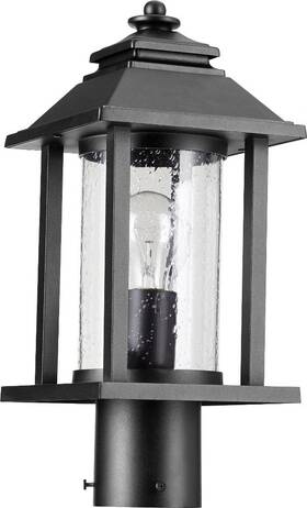 7274-69 Quorum Lighting - One Light Post Mount Crusoe 1 Outdoor