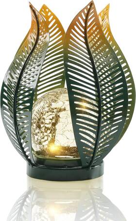 Qzge 711181397482 Solar Garden Lights Outdoor Decorations Decor Crackle Globe Glass Gardeni