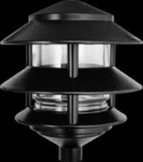 Ll322b Rab Lighting 696575870317 Incandescent 3 Tier Lawn Light A-19 Type 75w Power 1220 L