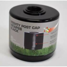 Mcap2b Rab Lighting 15 X Mighty Post Caps 2.750 Inch Metal Black Fits 1/2 Fixtures