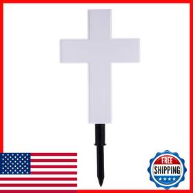 B0bzjl7crb Ragyzity Solar Cross Garden Stake Led Outdoor Light Cemetery Memorial Decor