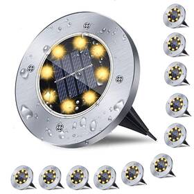 Rayolon 798789645184 Solar Ground Lights Waterproof Garden Upgraded Outdoor
