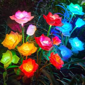 R02-0014 Rechoo Solar Garden Lights Outdoor Decorative 3 Pack Wit