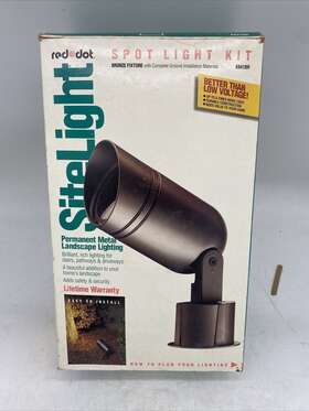 K841br Red Dot Spot Light Kit Permanent Metal Landscape Lighting Bronze