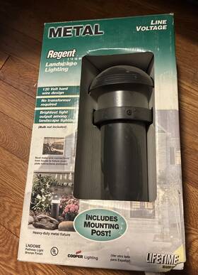 442732038 Regent Metal Landscape Light Line Voltage Lighting 120v Hard Wire