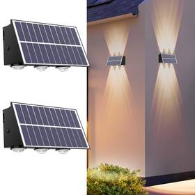 Reinhardt 708686968927 Solar Lights For Outside Fence Outdoor Waterproof Led Up And Dow