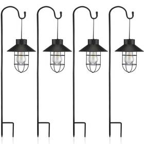 Tou-20230521-c Retisee 4 Pcs Hanging Solar Light 31 Inch Outdoor Lamp Lanterns With Dual Use Sheph