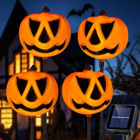 Ry24027 Reyeeinc Halloween Solar Lights Outdoor Bigger Pumpkin For Outside Decorations 4 In