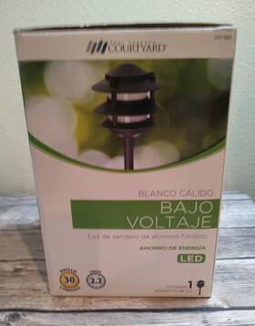 Tv40375 Rimports Llc Led Path Light 3-tier Black Aluminum 30 Lumens 2.2-watt