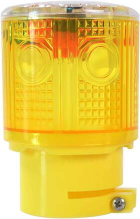 Risoon 705353165641 Solar Strobe Warning Light Flashing Lamp 360 Degree Super Bright Led Wireless I
