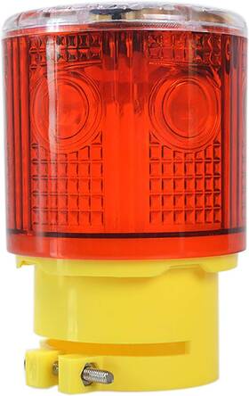 Risoon 778112275158 Solar Strobe Warning Light Flashing Lamp 360 Degree Super Bright Led Wireless I