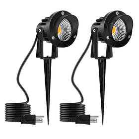 Romwish 663577757670 120v Led Landscape Spotlights 10w Outdoor For Yard 3000k Warm Wh