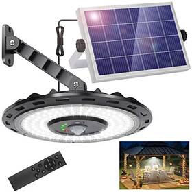 Ropelux 710638902637 Ropulux Solar Lights Indoor Outdoor 3000lm Dimmable 5 Modes - Black