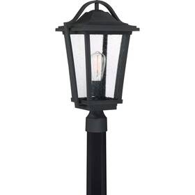 Mvpl3689etblk Roseto Qzpl3689 Black Single Light 20 Inch H Outdoor Head Post