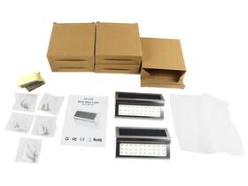 Roshwey 054621115148 30 Led Stainless Steel Waterproof Outdoor Solar Lights 10 Piece Kit