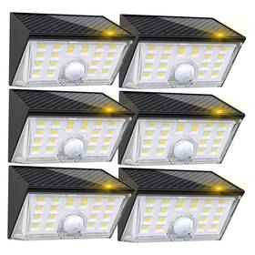 22gybd Roshwey Solar Lights Outdoor Waterproof 6 Pack Fence Powered With Motio