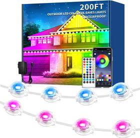 Dgty005 Rroetxi 200ft Rgb Ground Lights Walkway Remote&app Control Music Sync