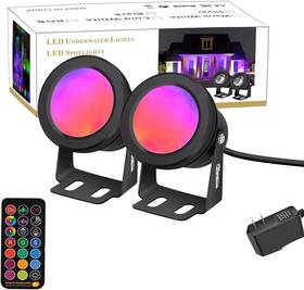 L0147-03 Ruicaikun Landscape Lighting 10w Spotlight Outdoor Lights With Plug And Remote Control