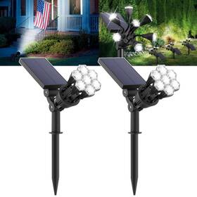 Hc-pl02 Rumlecm Solar Lights Outdoor Waterproof Ip68 360 Adjustable 4 Modes Powered S