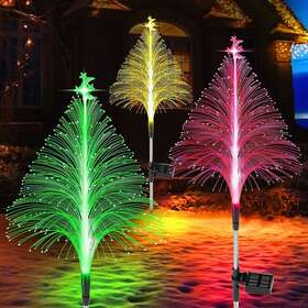 Ve-010 Rwnxkarn Solar Christmas Trees Lights Outdoor Decorations Small Xmas Tree Garden L