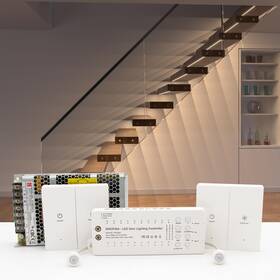 Rw-5620 Rwofnia 770523624983 Wall Switch Control And Motion Sensor Led Stair Lighting Kit 40 Inch