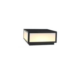 S-0623 011564131925 Outdoor Post Caps Light With Pier Mount Base Column Cap Lamps Black 30cm